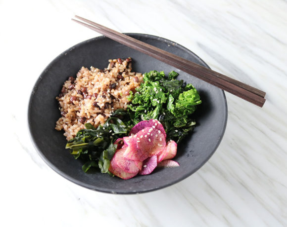 Adzuki Bean Rice Bowl & Pickled Daikon