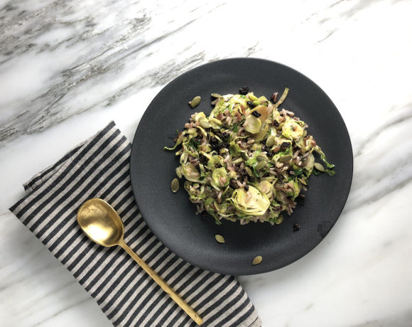 Herbed Brussels Sprout Wild Rice