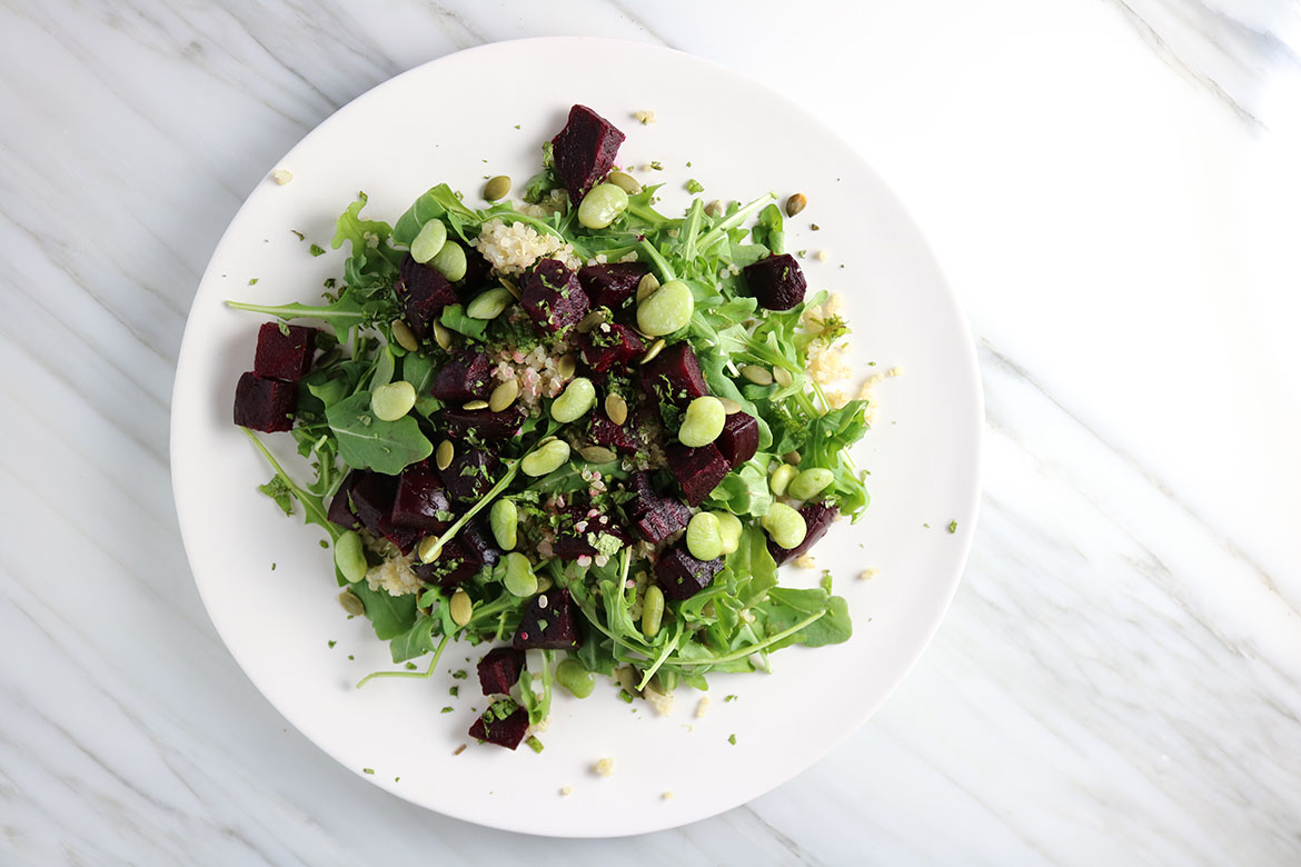 Roasted Beet Quinoa Salad