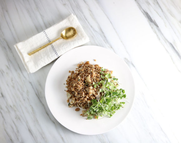 Curried Roasted Cauliflower Farro
