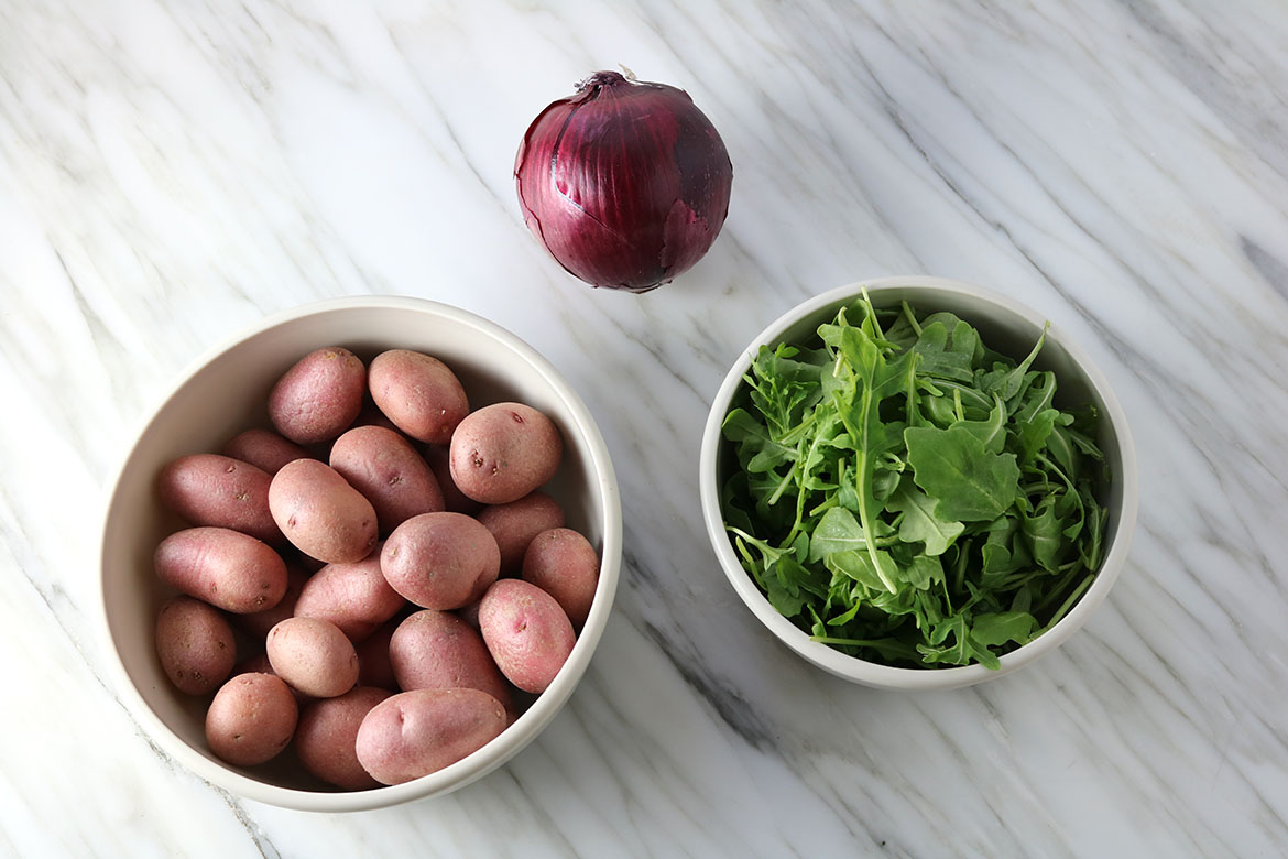 smashed red potatoes