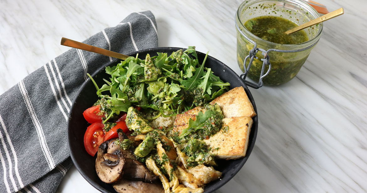 Quinoa Bowl with Chimichurri Sauce